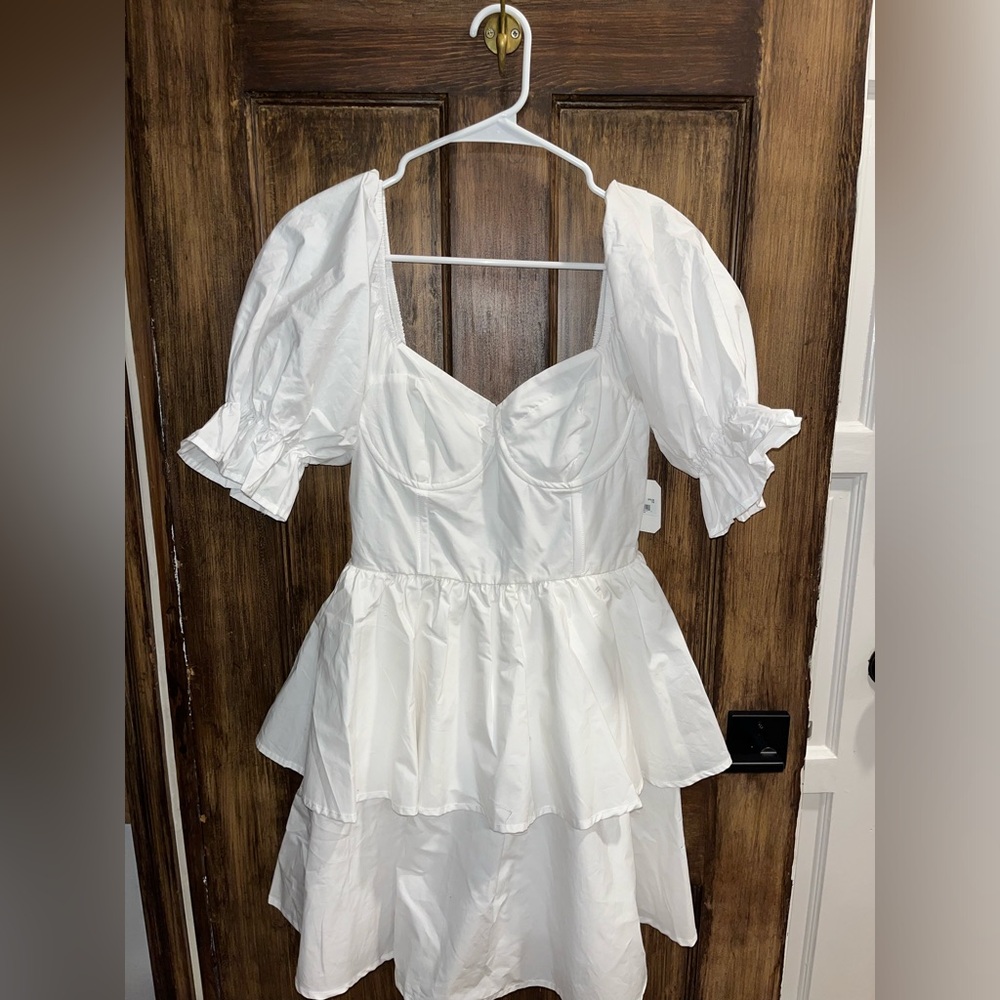 White cotton dress!!